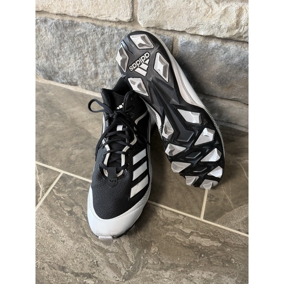 Adidas Icon 6 Bounce Black-White Men's Footwear Baseball Cleats FX2468 Size 13 - Picture 16 of 16